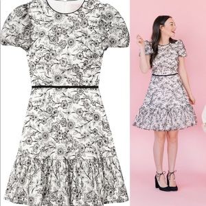 Gal Meets Glam Viola Raffia Embroidery Dress